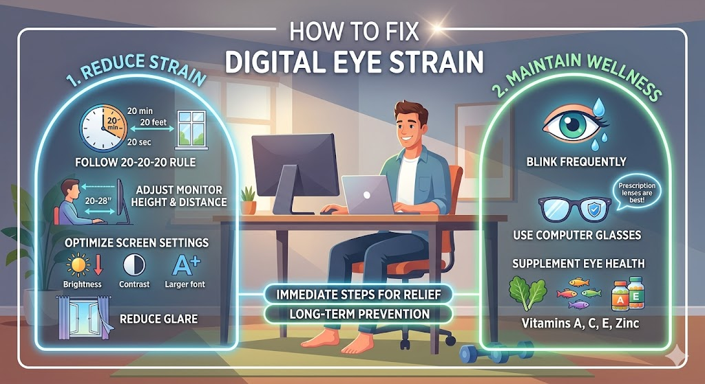 How to Fix Digital Eye Strain Now
