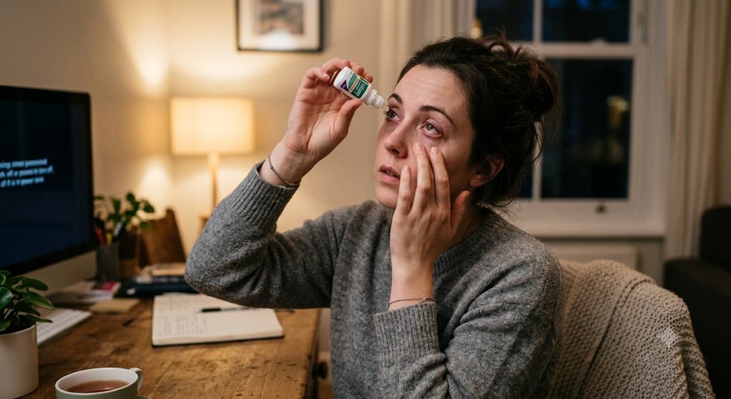How to stop dry eyes when tired,